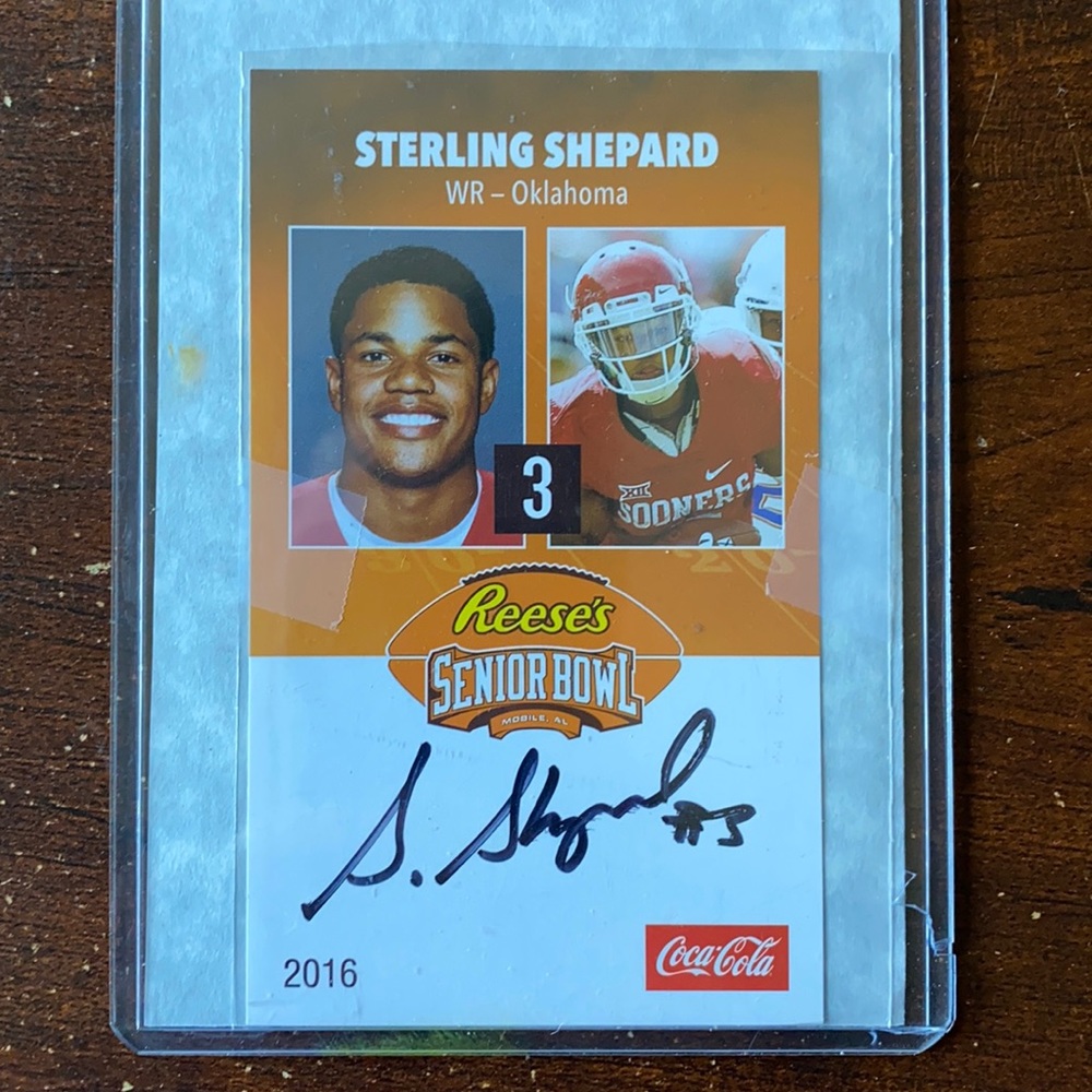 New York Giants StarWR Sterling Shepard autograph